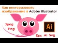 Как перевести картинку в вектор в Adobe Illustrator