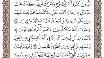 سورة التحريم من الآية 9 الى اخر السورة