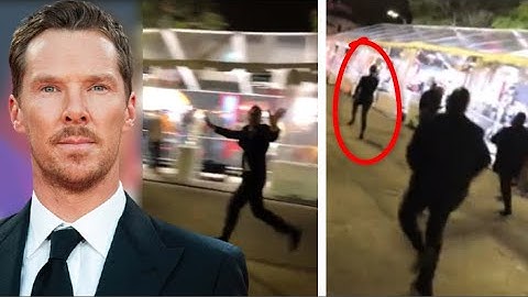 Benedict Cumberbatch Run From Security Guards at the Spider-Man: No Way Home Premiere 😂😂