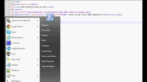 HTML Website-Part 4- Adding A Picture