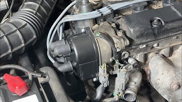 Honda Prelude Distributor Cap, Rotor and Wire Change.