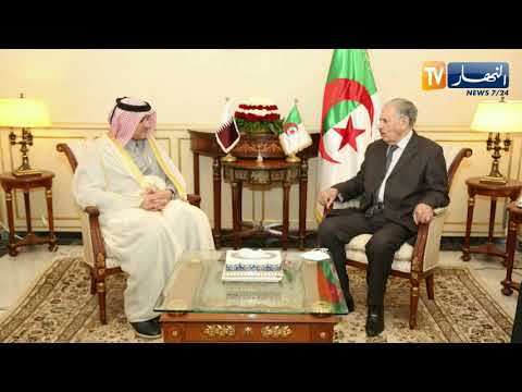 رئيس مجلس الأمة صالح قوجيل يستقبل سفير دولة قطر لدى الجزائر