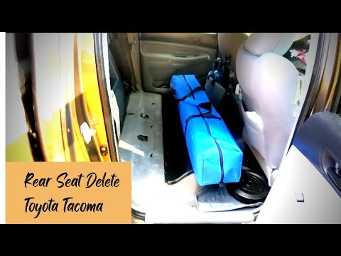 Toyota Tacoma Rear Seat Delete - YouTube