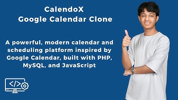 CalendoX – Google Calendar Clone from scratch