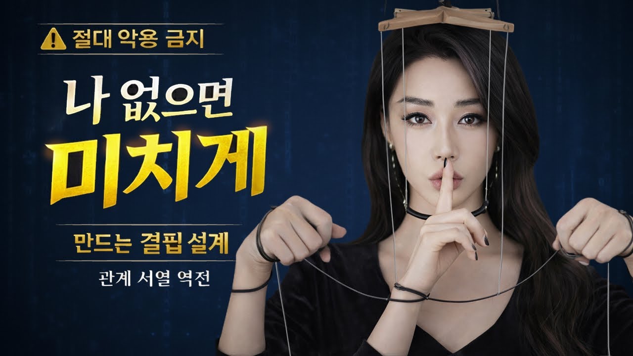 나 없으면 ‘일상 마비’로 만드세요: 상대를 미치게 하는 결핍 설계술 (진심이 안 통할때 쓰는 가장 강력한 무기)