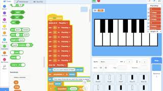 Learning Piano Create Project on Scratch