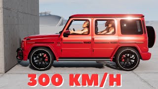 MercedesBenz G63 vs Wall  300 KM/H  BeamNG.Drive CRASH test