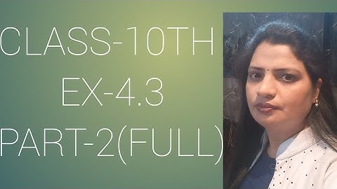 Class-10th, Ex. 4.3,Q2(full)Quadratic Equations)NCERT PSEB