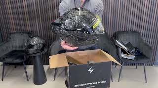 SCORPION EXO TECH EVO FORGED CARBON UNBOXING