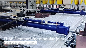 Testing modular bridge expansion joint designed with fuse element