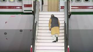 PM modi emplane for Tokyo