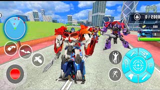 Flying Bat Transform Robot Moto Bike: Robot Transform Game 2020 - Android Gameplay screenshot 2
