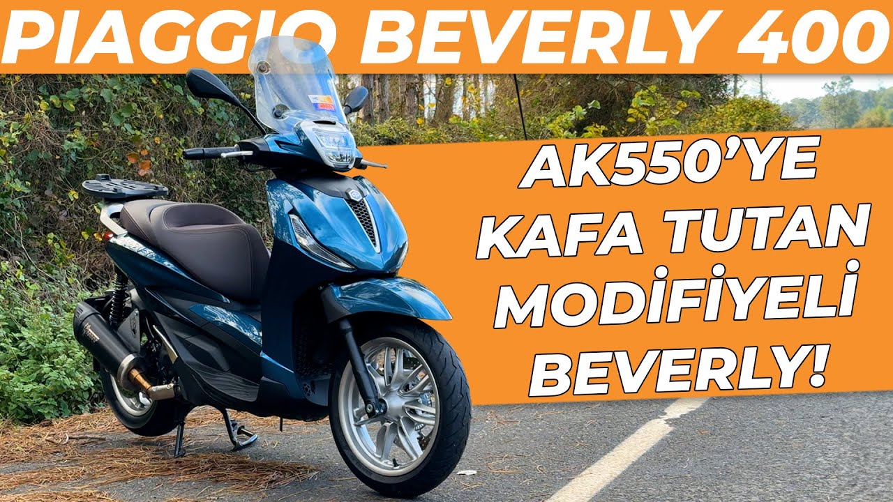 Modifiyeli Piaggio Beverly 400 HPE İnceleme | En Hızlı 400'lük Scooter!
