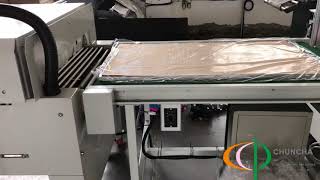 Aluminum plate automatic side-seal shrink wrap machine