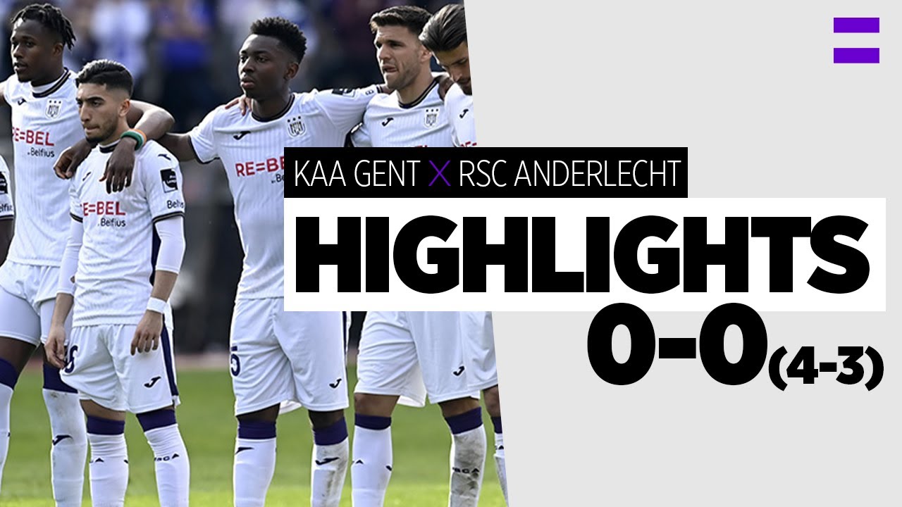 Gent vence o Anderlecht nos pênaltis e conquista a Copa da Bélgica