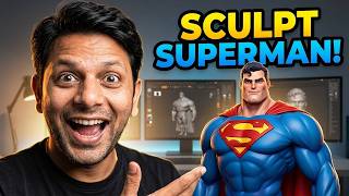 zbrush Sculpting tutorial  Superman 10 mins superman @cgartistallrounder9389