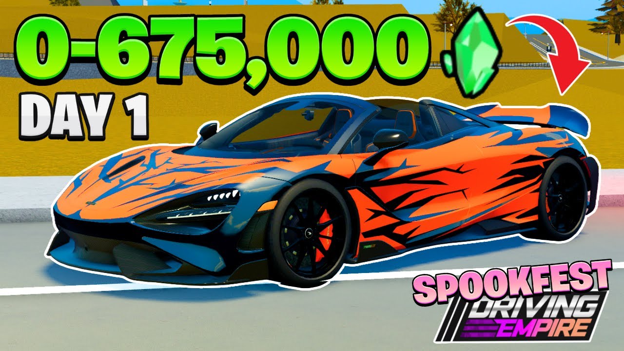 0 675 000 Crystals SPEEDRUN Day 1 Driving Empire HALLOWEEN EVENT 0-675-000-crystals-speedrun-day-1-driving-empire-halloween-event
