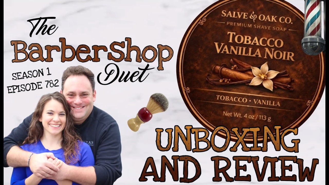 The Barbershop Duet - Tobacco Vanilla Noir Shave Soap by Salve & Oak Co