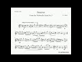 Bouree - J.S.Bach - From the Violincello Suite No.3 / Clarinet Bb & Piano
