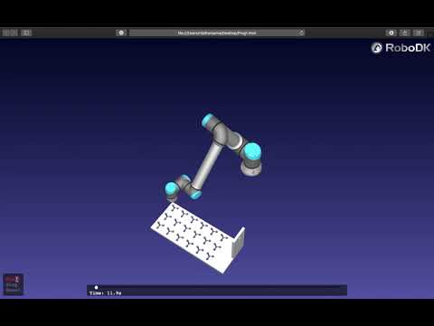 Fly handling simulation using RoboDK