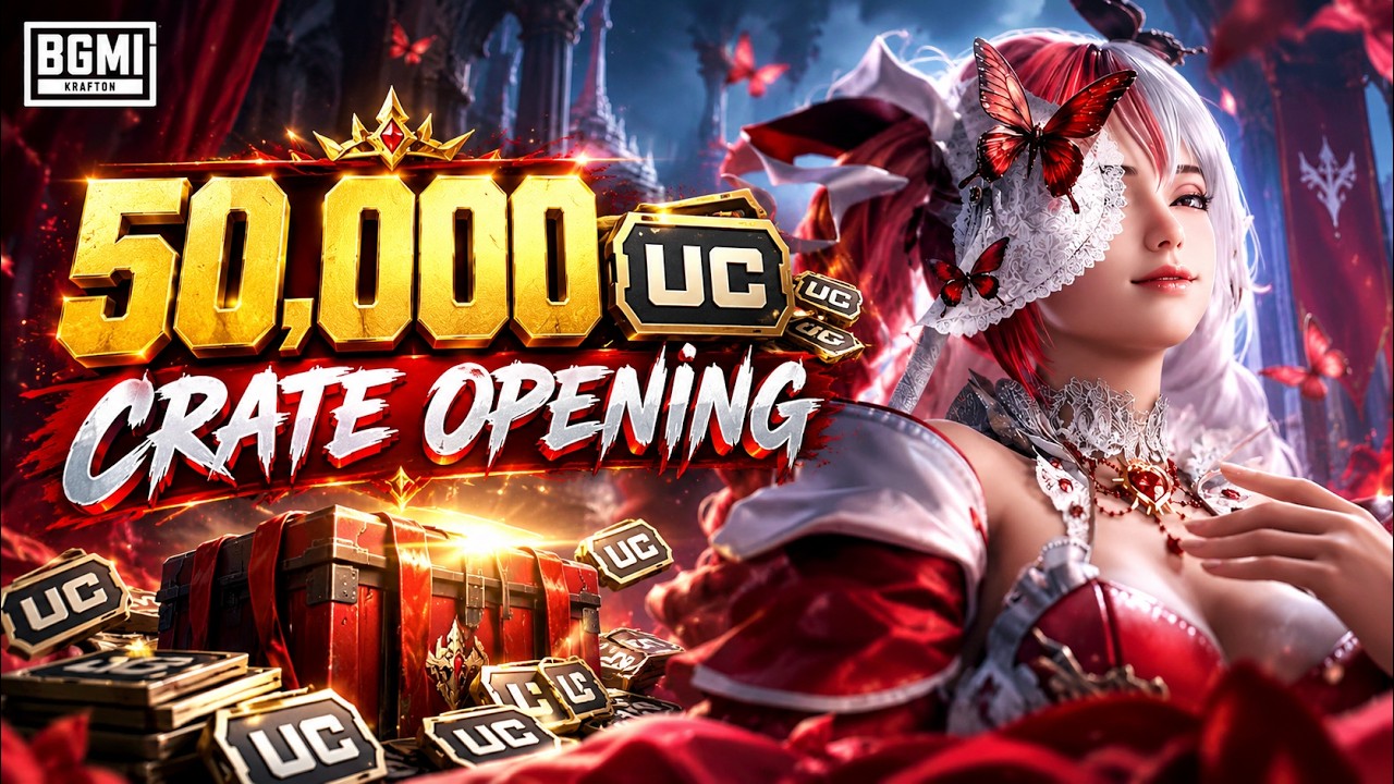 🔴LIVE - 50,000 UC SANGUINE SONATA SET CRATE OPENING