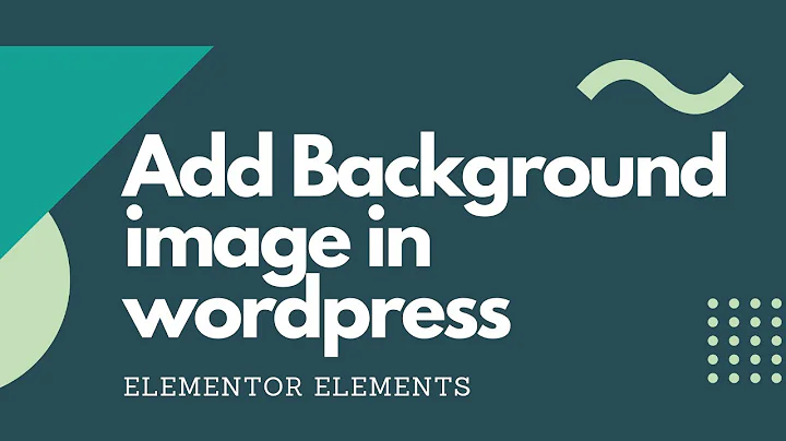 How To Add Header Background Images in WordPress | Elementor elements - Elementor Tutorial 2020