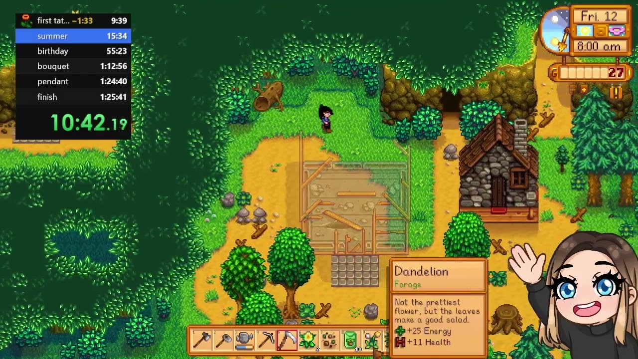 Restoration in 01:34:56.057 by 2 players - Stardew Valley - Speedrun