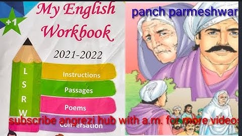 English workbook class 11 pseb#The panch parmeshwar#worksheet