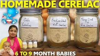 3 Homemade Cerelac for 6 to 9 Month Babies | Healthy Baby Food | zufiscooking
