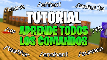 APRENDE TODOS LOS COMANDOS DE MINECRAFT BEDROCK/JAVA | TUTORIAL DE COMANDOS