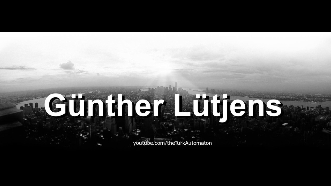 How To Pronounce G nther L tjens In German YouTube