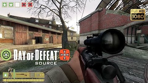 Day of Defeat Source - Professional Sniper - dod_argentan (38-12)  - Gameplay (PC HD) [1080p60FPS]