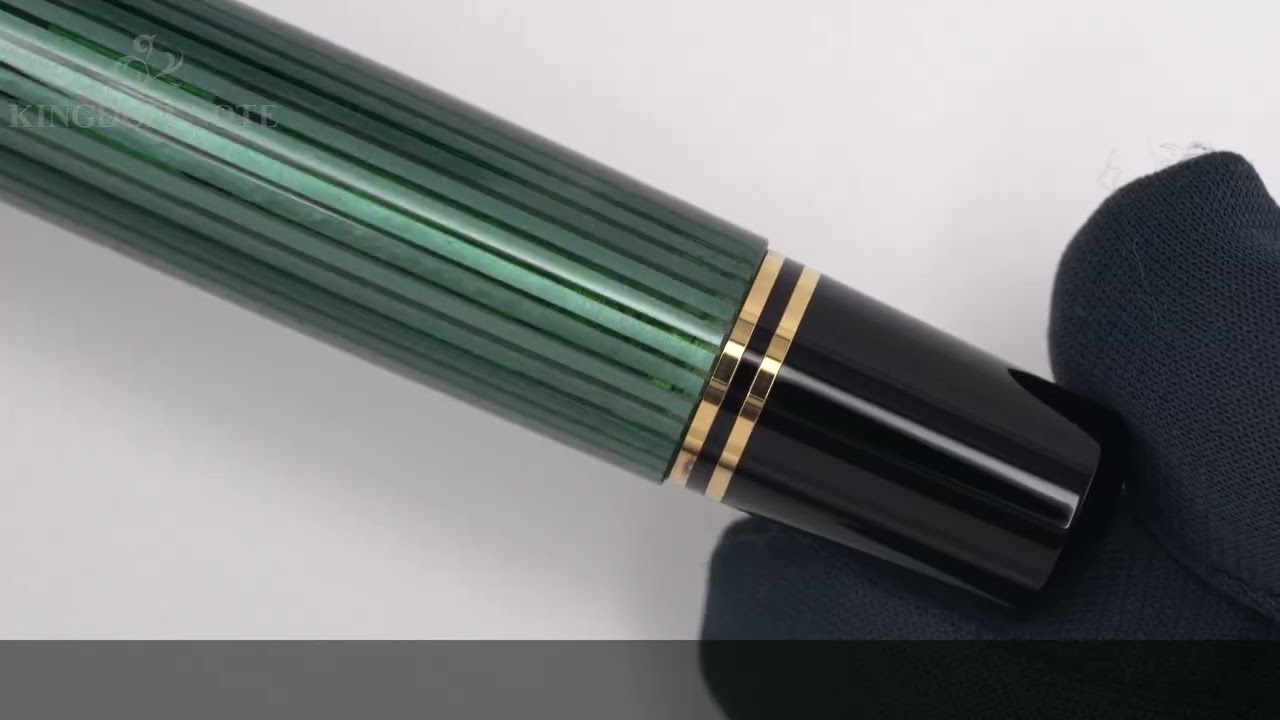 Pelikan ペリカン 万年筆 スーベレーン M1000 グリーンストライプ EF