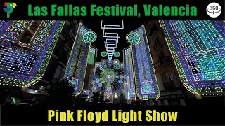 Video thumbnail of "Pink Floyd Light Show (360 VR Experience, #LasFallasVR)"