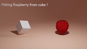 making Raspberry in Blender in just 3 minutes | Raspberry tutorial Blender Easy way