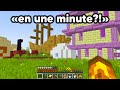 Je dois finir minecraft mais chaque minute une structure apparait