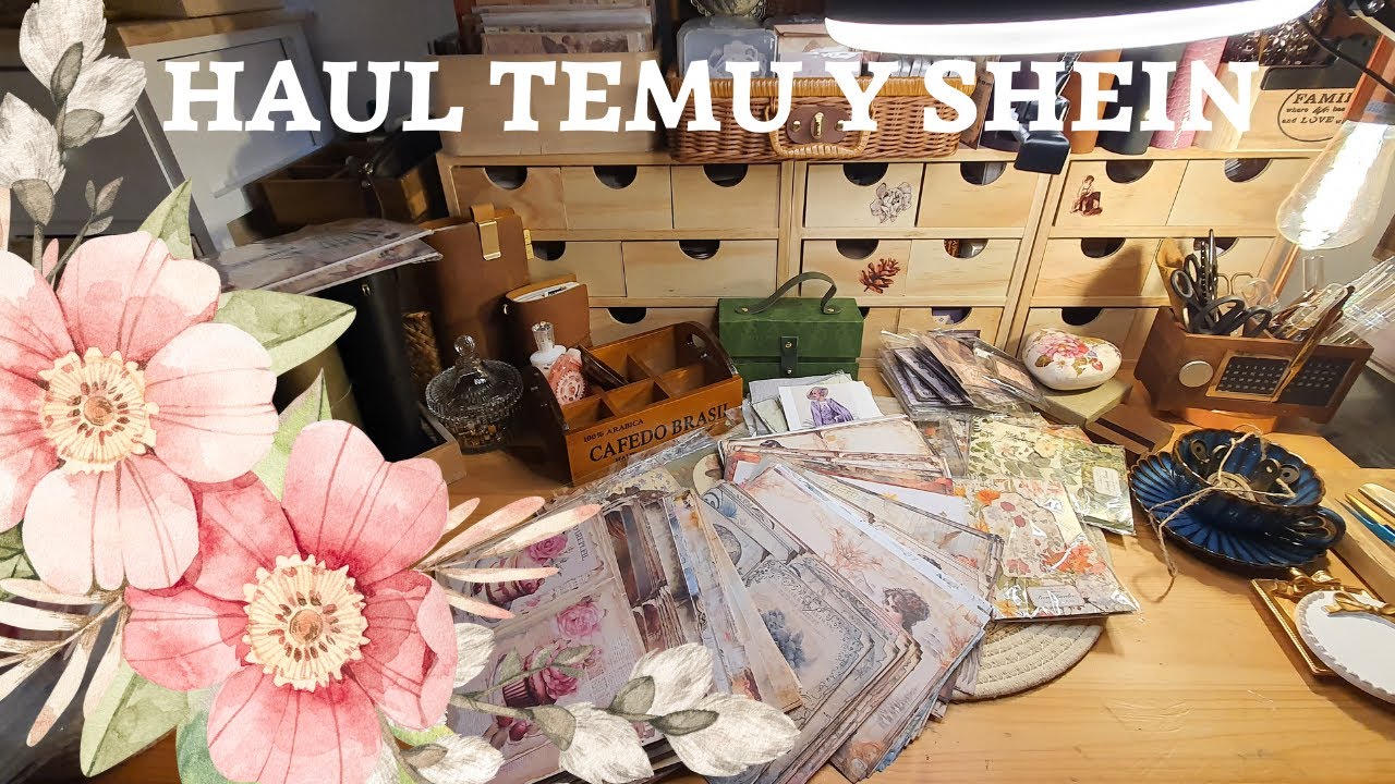 🛍[SÚPER HAUL]🛍[Material SCRAPBOOKING]🛍[Papelería Bonita]🛍 #scrapbooking #artjournal #shein #temu