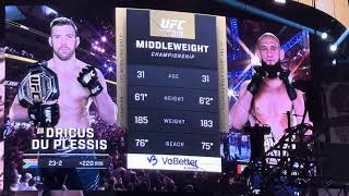 UFC 319 Main Event Introductions!! | Du Plessis vs Chimaev 