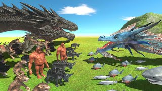 Dragon War - Chinese Dragon VS Western Dragon - Animal Revolt Battle Simulator screenshot 2
