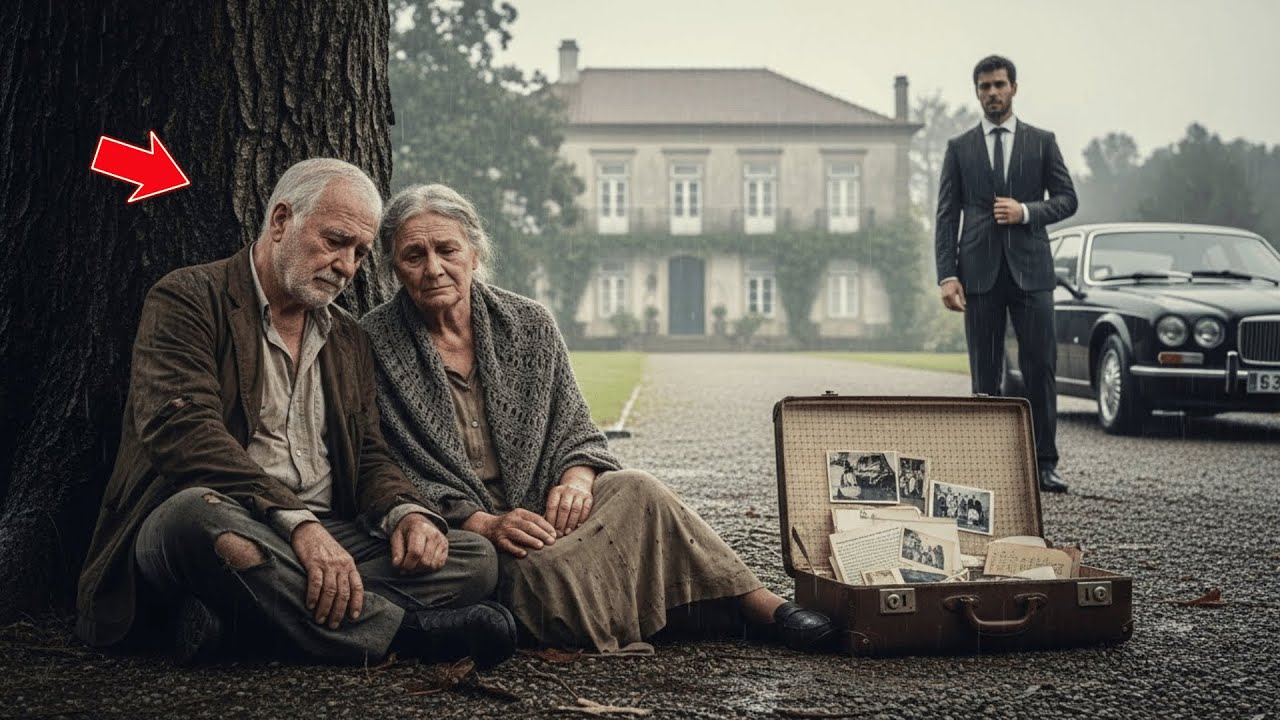 MILIONÁRIO PARA NA CHUVA POR CAUSA DE UM CASAL DE IDOSOS — O QUE ELE ENCONTRA NA MALA MUDA TUDO