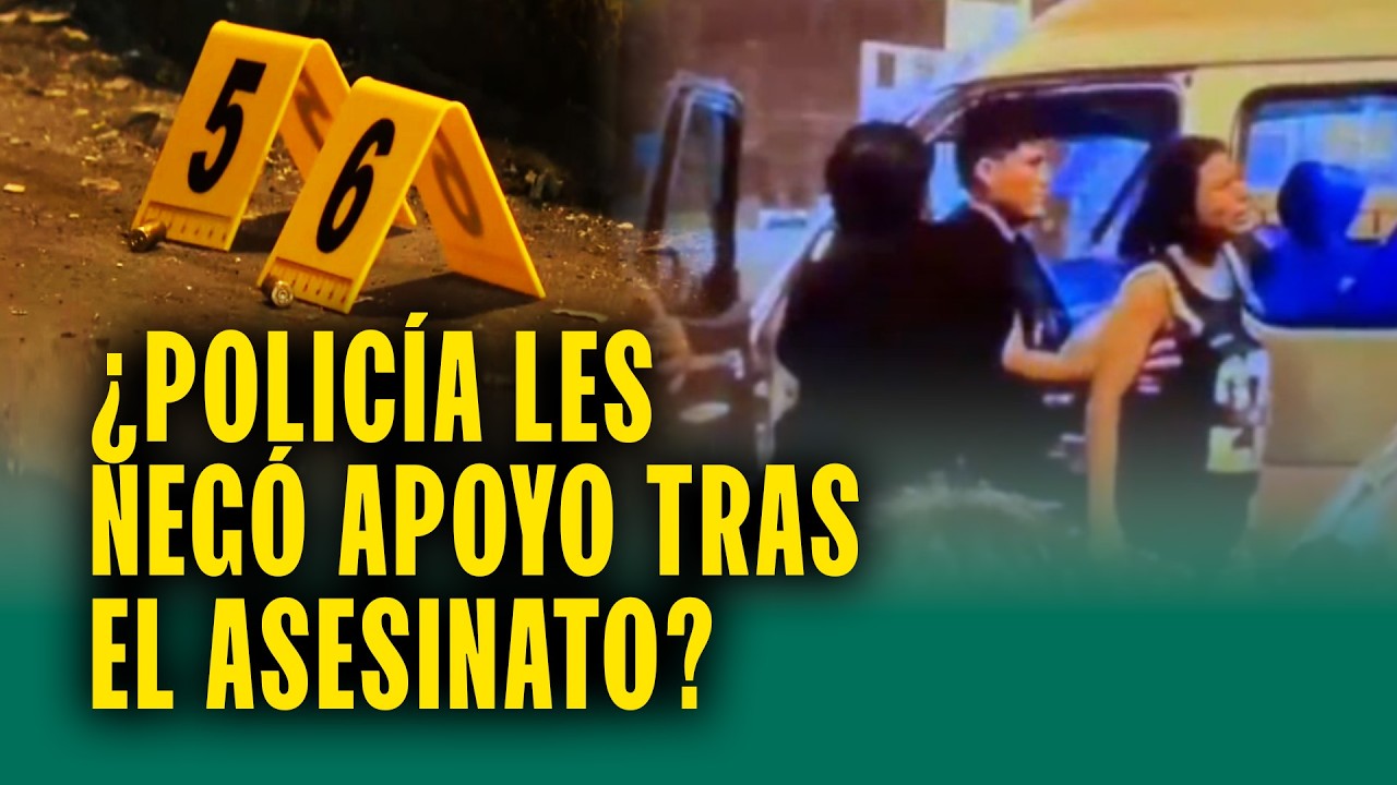 Matan a balazos a chofer de combi y policía habría respondido esto: "Es ...