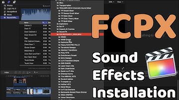 How to Install & Delete Sound Effects (SFX) in FCPX | Final Cut Pro X Tutorial【Beginner】