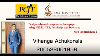 Web Project Task 06 | 1st Year | Semester 01 | Java Institute |
