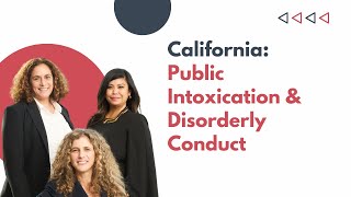Criminal defense attorney Givelle Lamano discusses Public Intoxication & Disorderly Conduct