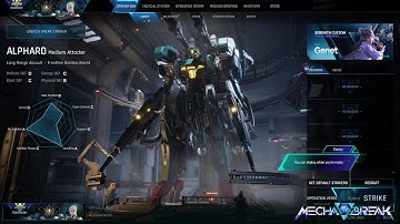 Mecha BREAK ALPHARD Weapons and Abilities Test Server Preview