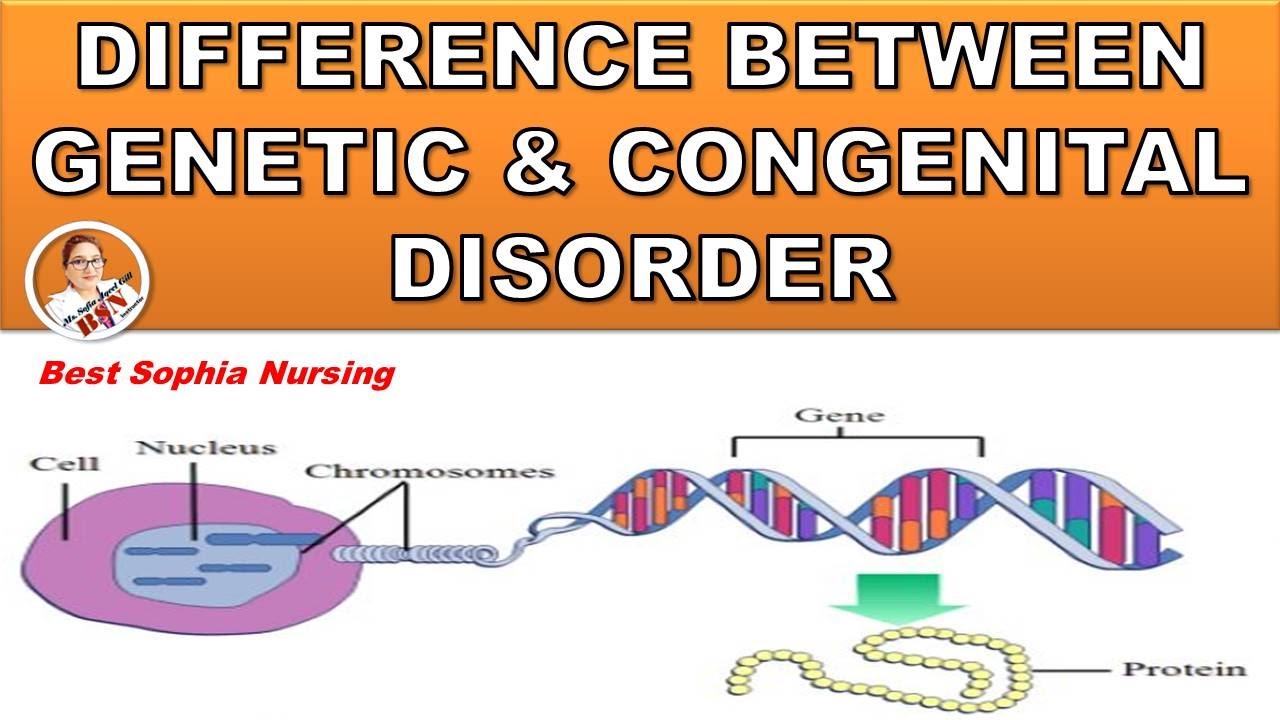What is Difference Between & Congenital disorder // BSN//in