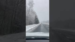 Driving home for Christmas 🎄 #christmas #snow #snowfall #snowing