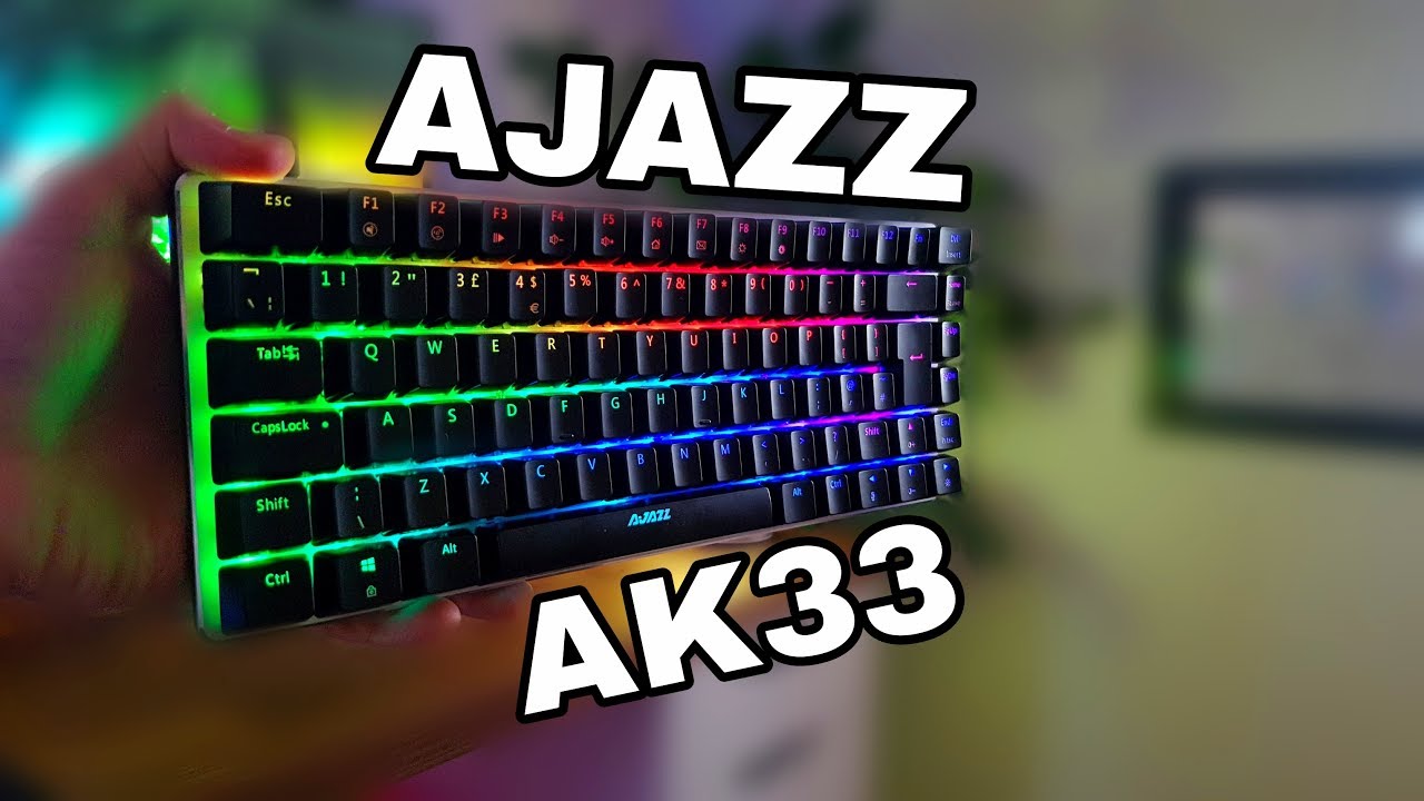 Ajazz AK33 Zorro Keyswitches 75% Gaming Mechanical Keyboard - Unboxing &  Review 