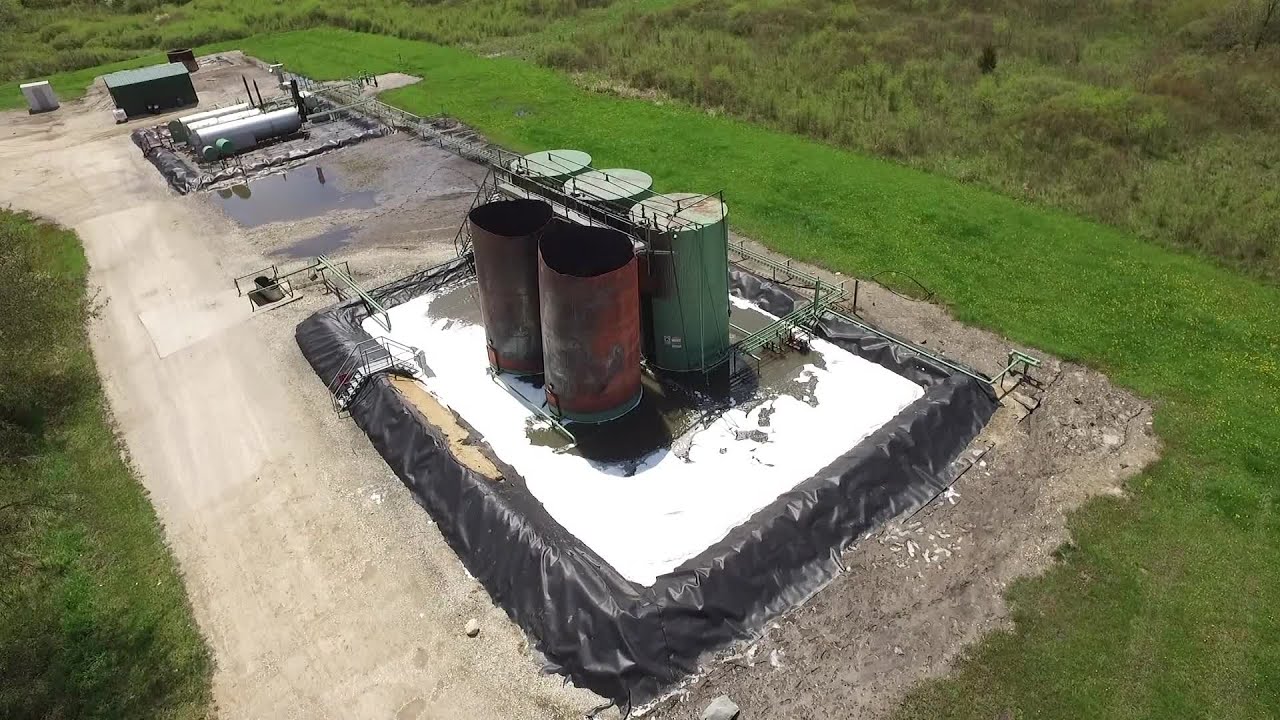 Drone 8 Oil tank explosion in Calhoun Co. YouTube