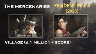 Resident Evil 4 (2023), Mercenaries, Leon(pinstripe), Ada(dress), Village(2.1mil)